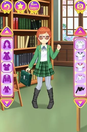 Изображение игры: Anime School Dress Up