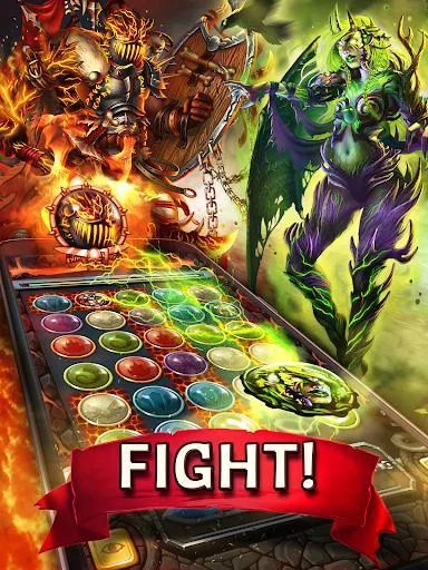 Изображение игры: Heroes of Magic: Match 3 Puzzle RPG Games