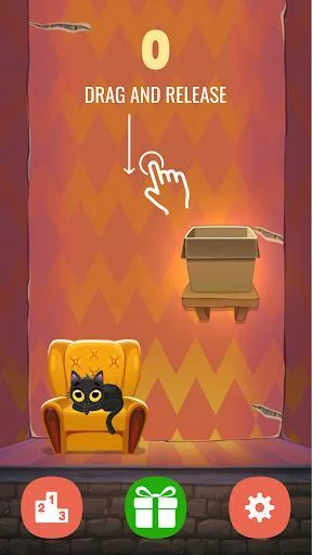 Изображение игры: Kitty Jump! - Tap the cat! Hop it into the box!