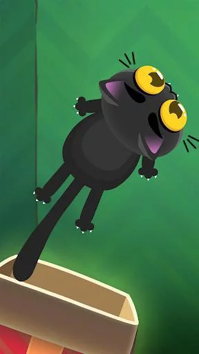 Изображение игры: Kitty Jump! - Tap the cat! Hop it into the box!