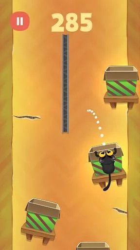 Изображение игры: Kitty Jump! - Tap the cat! Hop it into the box!