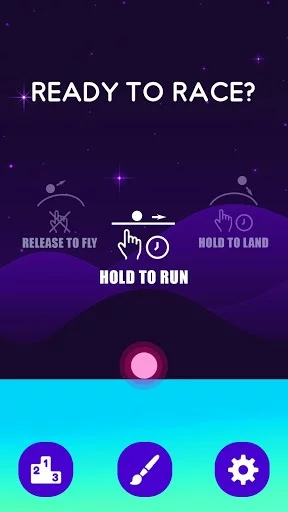 Изображение игры: Hill Racer-Fly & Run the Ball