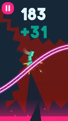 Изображение игры: Rollercoaster Dash - Rush and Jump the Train!