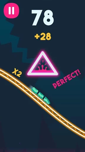 Изображение игры: Rollercoaster Dash - Rush and Jump the Train!