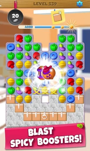 Изображение игры: Wonder Chef: Match-3 Puzzle Game