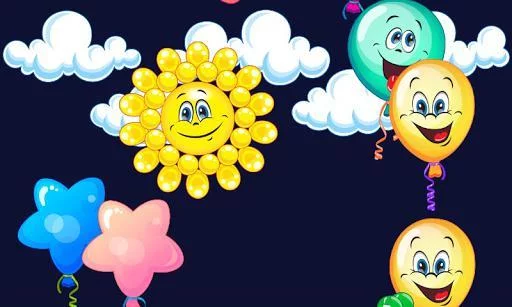 Изображение игры: Balloons for kids
