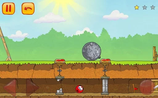 Изображение игры: Red Ball 3: Jump for Love