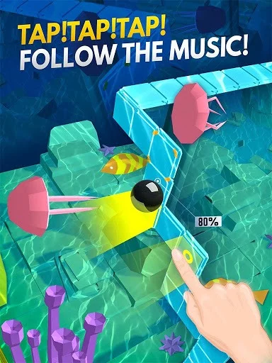 Изображение игры: Dancing Ball World: Music Tap