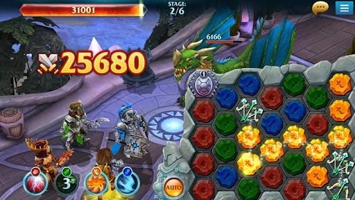 Изображение игры: Forge of Glory: Match3 MMORPG & Action Puzzle Game