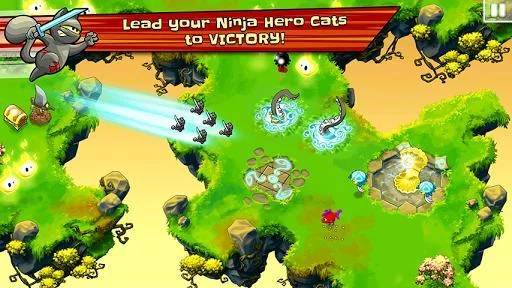 Изображение игры: Ninja Hero Cats Premium