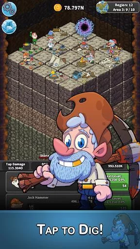 Изображение игры: Tap Tap Dig - Idle Clicker Game