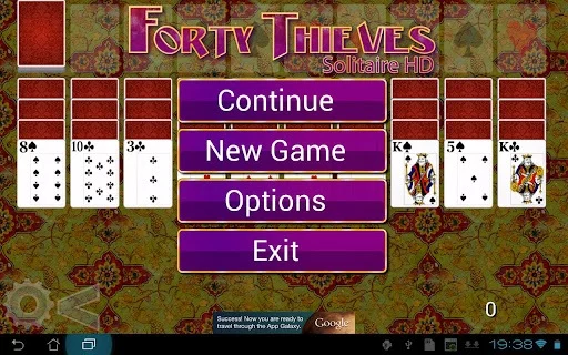 Изображение игры: Forty Thieves Solitaire HD