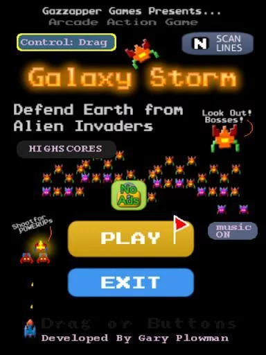 Изображение игры: Galaxy Storm - Galaxia Invader (Space Shooter)