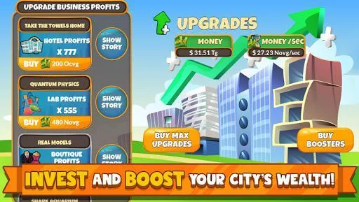 Изображение игры: Holyday City Tycoon: Idle Resource Management