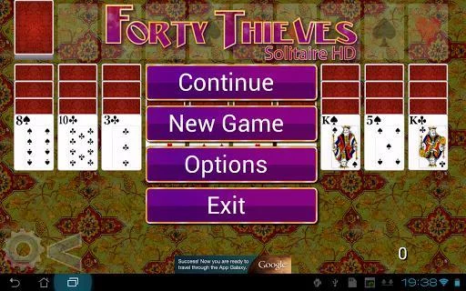 Изображение игры: Forty Thieves Solitaire HD