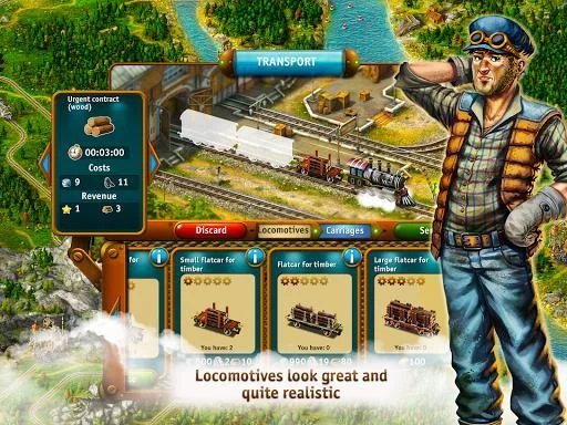 Изображение игры: Transport Empire: Steam Tycoon