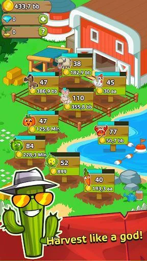 Изображение игры: Farm and Click - Idle Farming Clicker