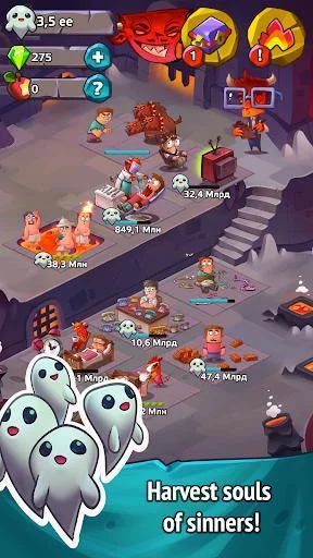 Изображение игры: Farm and Click - Idle Hell Clicker