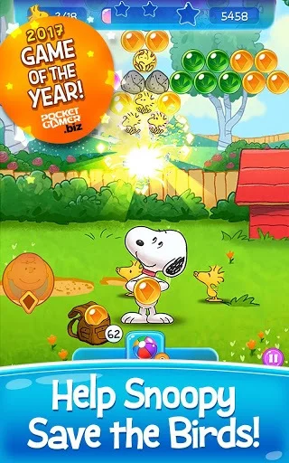 Изображение игры: Snoopy Pop - Free Match, Blast & Pop Bubble Game