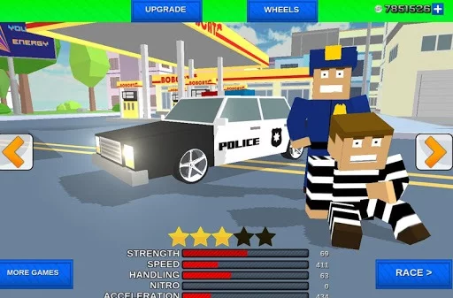 Изображение игры: Blocky Cop Craft Running Thief