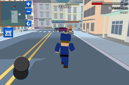 Изображение игры: Blocky Cop Craft Running Thief