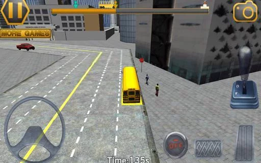 Изображение игры: Schoolbus Driving 3D Simulator