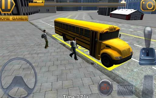 Изображение игры: Schoolbus Driving 3D Simulator