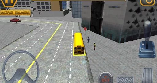 Изображение игры: Schoolbus Driving 3D Simulator