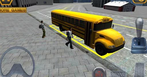 Изображение игры: Schoolbus Driving 3D Simulator