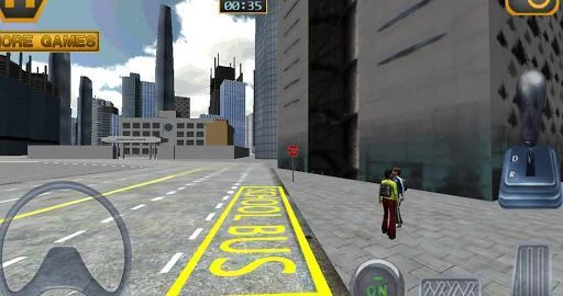 Изображение игры: Schoolbus Driving 3D Simulator