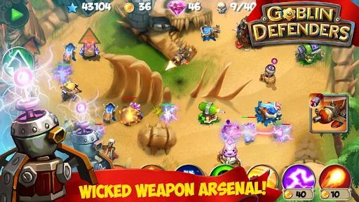 Изображение игры: TD: Goblin Defenders - Towers Rush