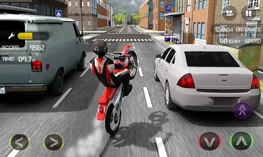 Изображение игры: Race the Traffic Moto