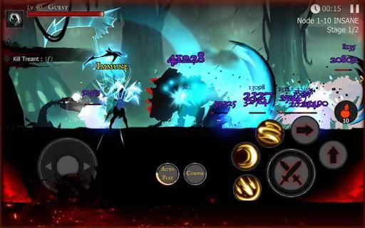 Изображение игры: Shadow of Death: Stickman Fighting - Dark Knight
