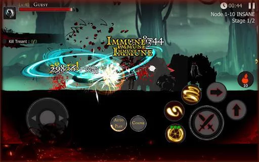 Изображение игры: Shadow of Death: Stickman Fighting - Dark Knight