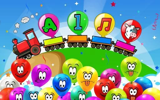 Изображение игры: Balloon Pop Kids Learning Game Free for babies 🎈