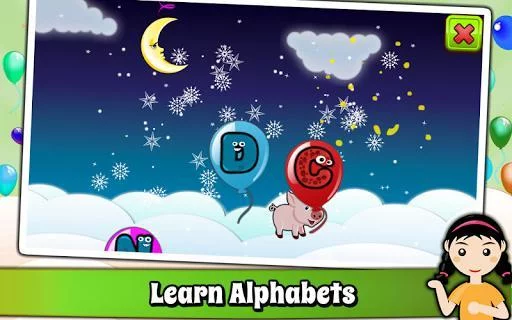 Изображение игры: Balloon Pop Kids Learning Game Free for babies 🎈