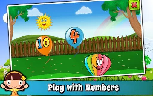 Изображение игры: Balloon Pop Kids Learning Game Free for babies 🎈