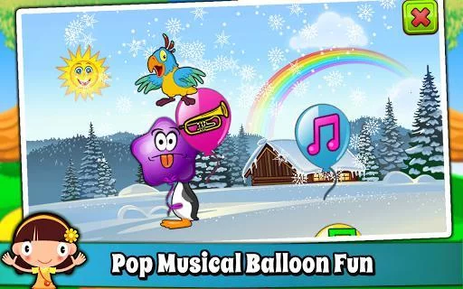 Изображение игры: Balloon Pop Kids Learning Game Free for babies 🎈