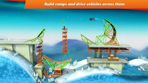 Изображение игры: Bridge Constructor Stunts FREE