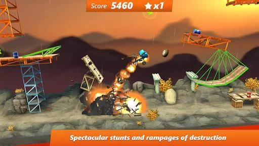 Изображение игры: Bridge Constructor Stunts FREE