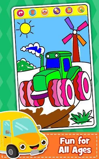 Изображение игры: Cars Coloring Book for Kids - Doodle, Paint & Draw