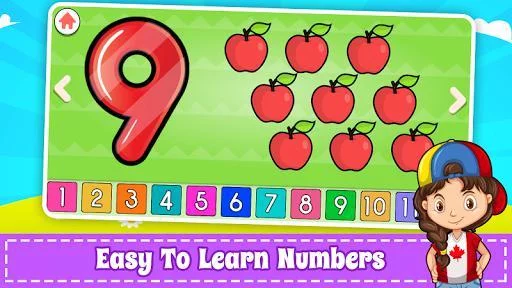 Изображение игры: Learn Numbers 123 Kids Free Game - Count & Tracing