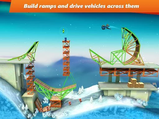 Изображение игры: Bridge Constructor Stunts FREE