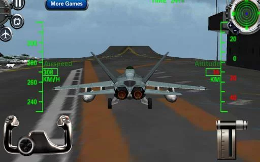 Изображение игры: F18 3D Fighter Jet Simulator