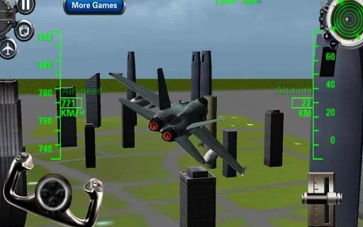 Изображение игры: F18 3D Fighter Jet Simulator