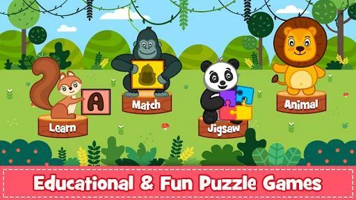 Изображение игры: Puzzle for Kids Games & Animal Jigsaw Puzzles