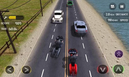 Изображение игры: Race the Traffic Moto FULL