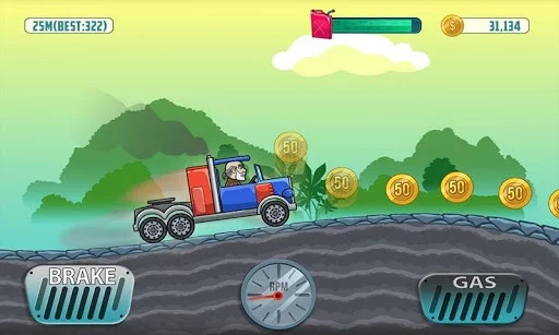 Изображение игры: Mountain Car Climb