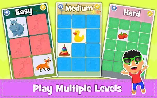 Изображение игры: Memory Game for Kids: Animals, Preschool Learning