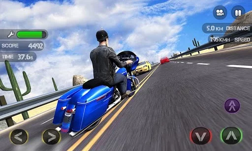 Изображение игры: Race the Traffic Moto FULL